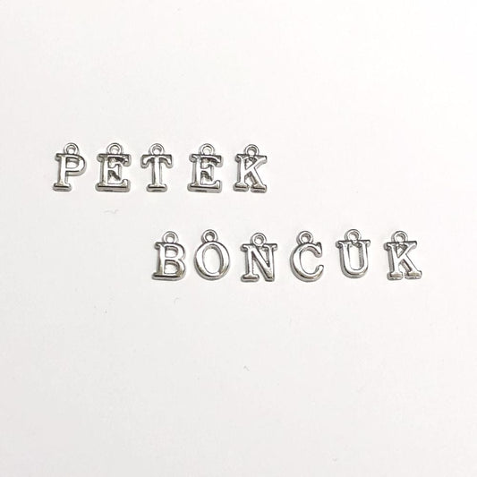 Rodyum Kaplama Sallantı Harf