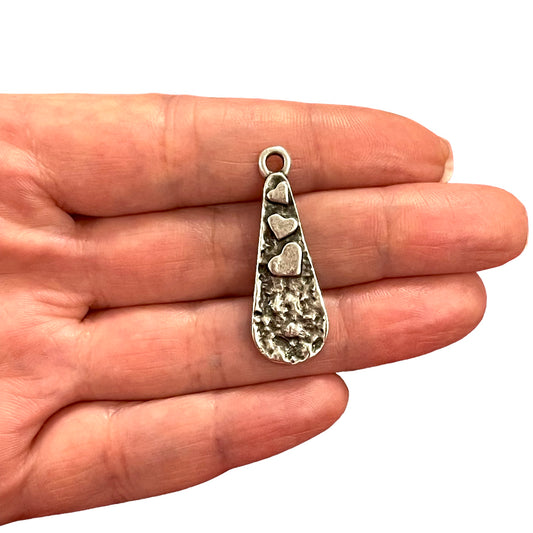 Antik Gümüş Kaplama Kolye Ucu - 108