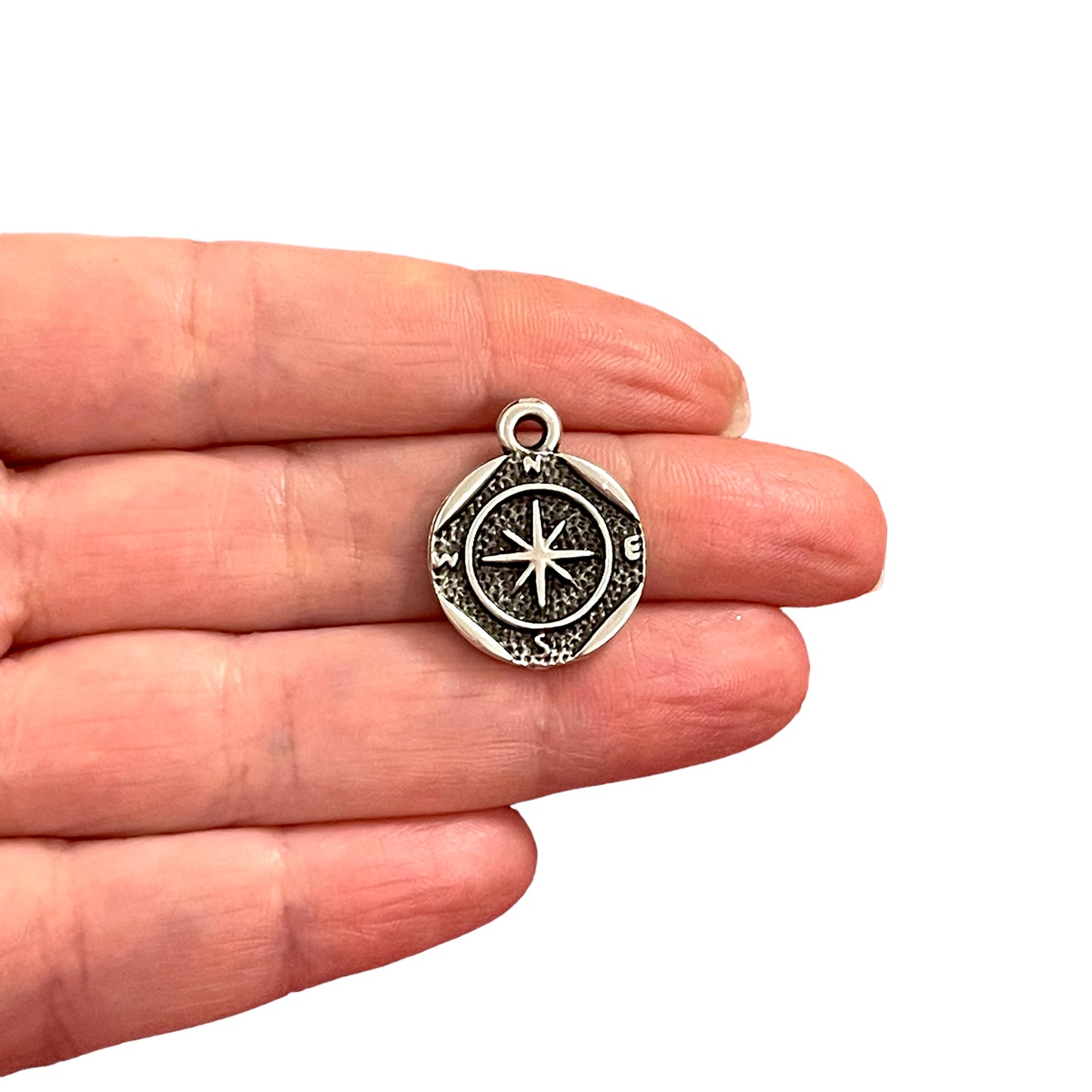 Antik Gümüş Kaplama Kolye Ucu -020