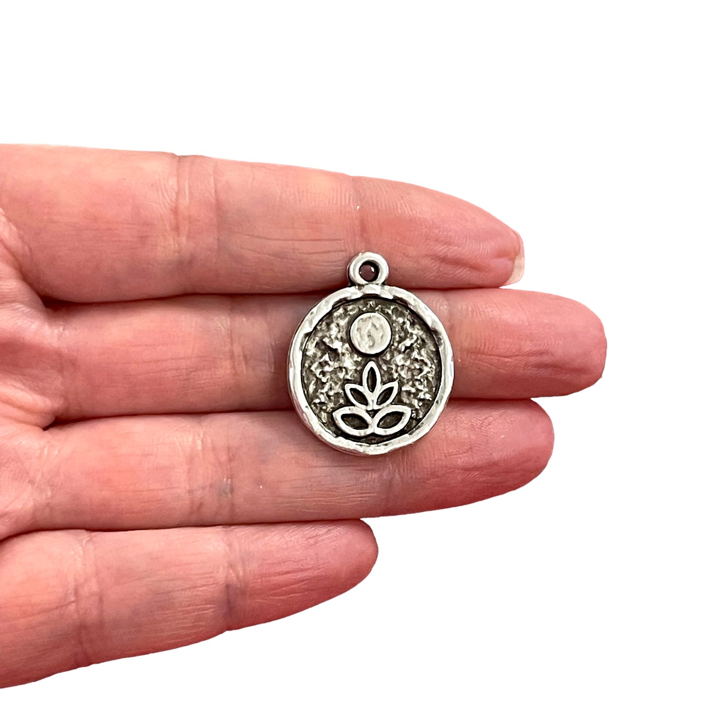 Antique Silver Plated Pendant -14