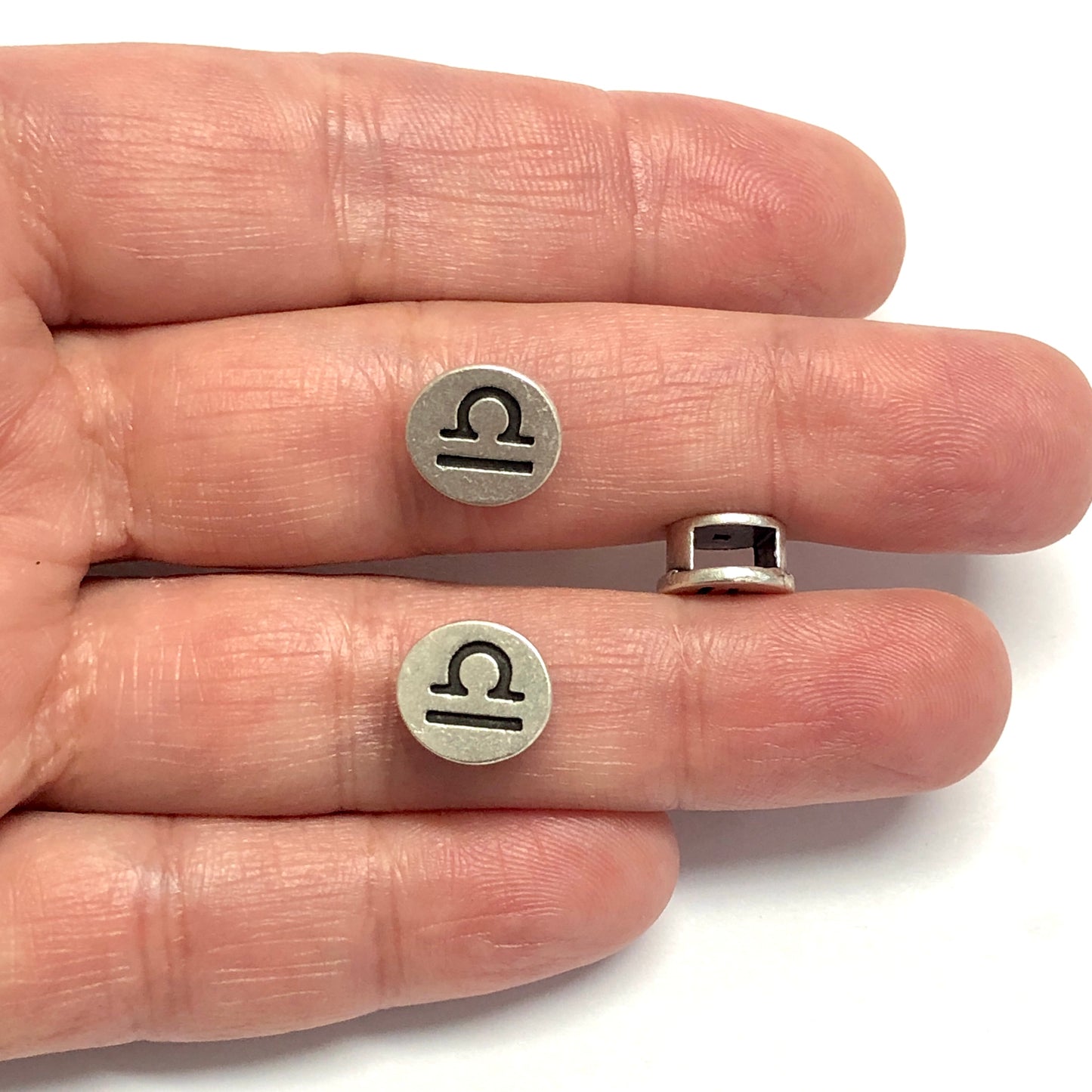 Antik Gümüş Kaplama Burçlar - Terazi