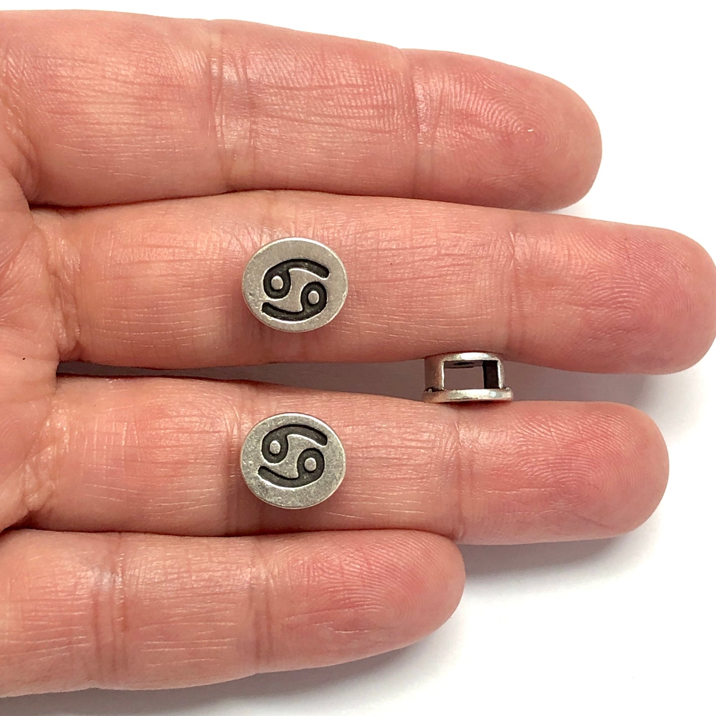 Antik Gümüş Kaplama Burçlar - Yengeç