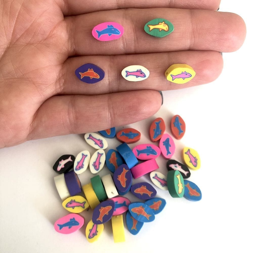 Polymer Clay (Fimo) Karışık Renkli Yunus