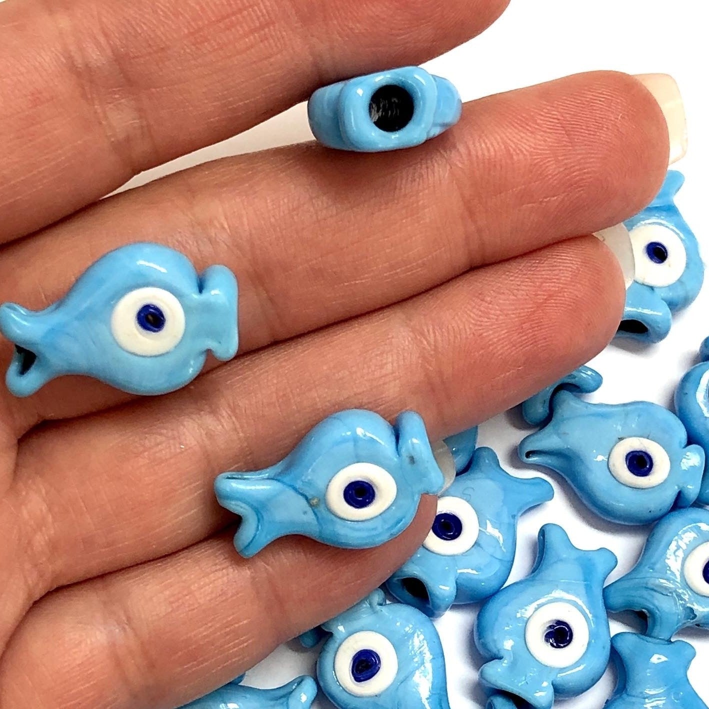 Marmorierter Fisch aus Murano-Glas