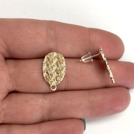 Rose Gold Plated Earring Bracket - 9