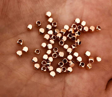 Rose Gold Kaplama Küp 3mm