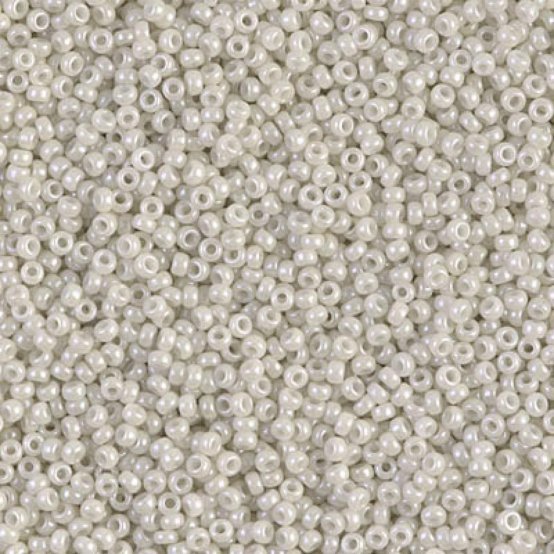 Miyuki Boncuk, Miyuki Round Beads 15/0-0600 - Opaque Limestone Luster