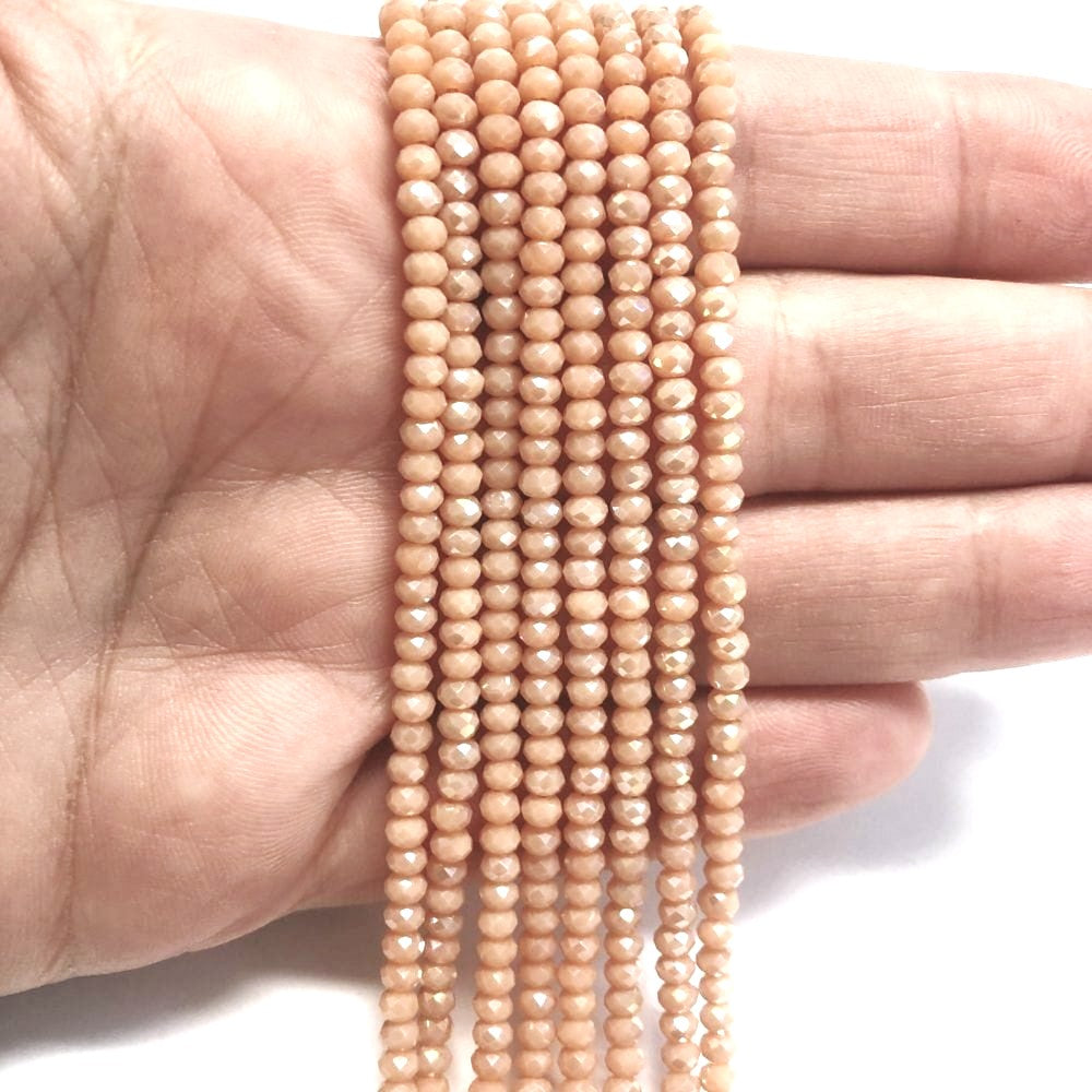 Crystal Beads, Chinese Crystal-3mm-36-Glossy Cream