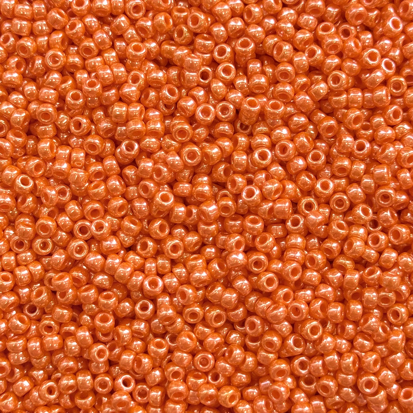 Miyuki Boncuk, Miyuki Round Beads 8/0- 0423 Opaque Luster Light Orange,