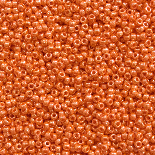Miyuki Boncuk, Miyuki Round Beads 8/0- 0423 Opaque Luster Light Orange,