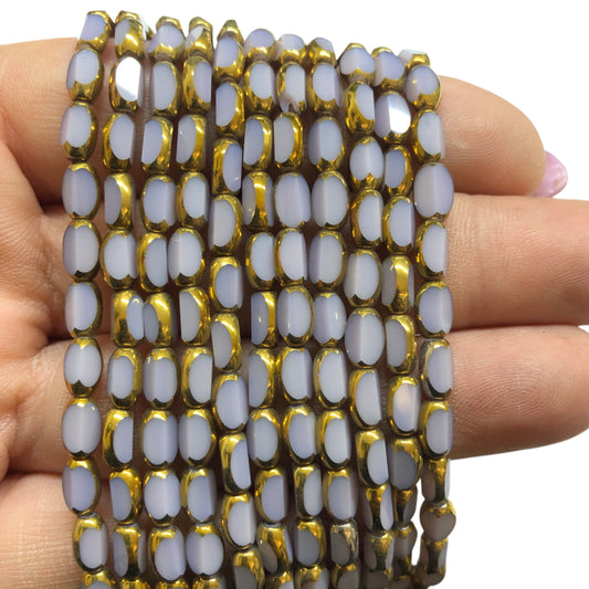 4 x7 mm Fasetli  Çek  Kristal Boncuk –Lila