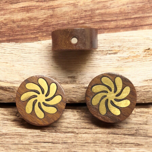 Esmer Venge Üzeri Pirinç Kakma Aparat  - 3