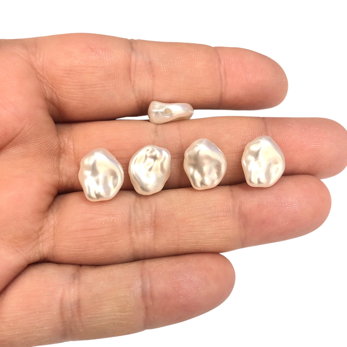 Akrilik Şekilsiz İnci Krem- No:0121