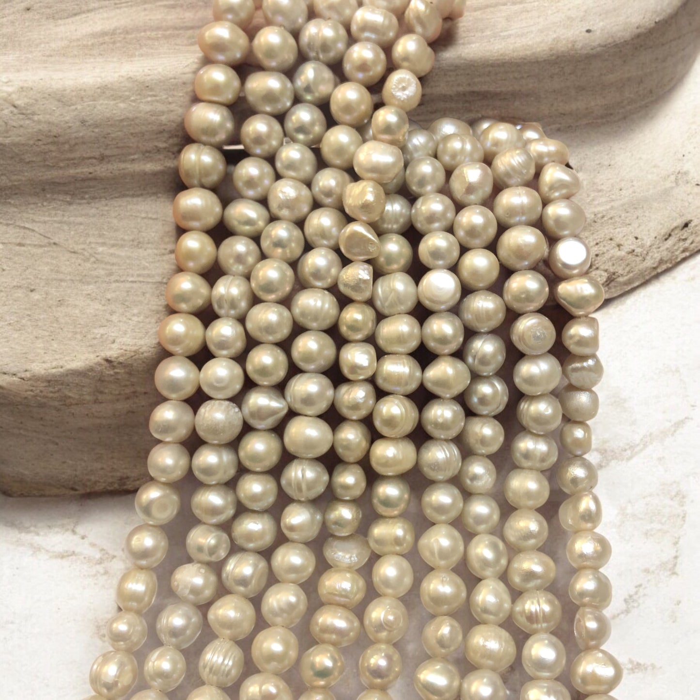 8mm Gri Doğal İnci