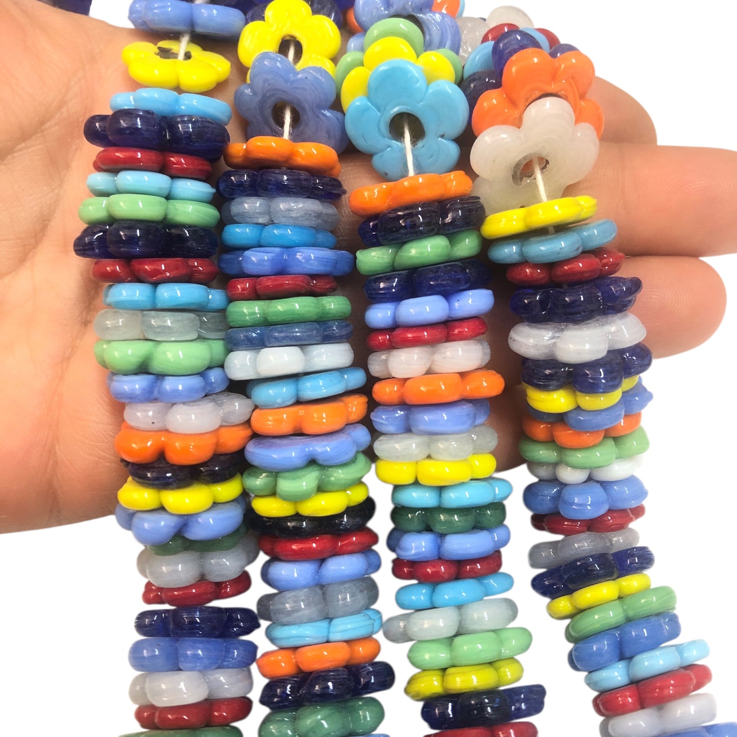 Orta Boy Ocak Boncuğu  Çiçek - Mix 1