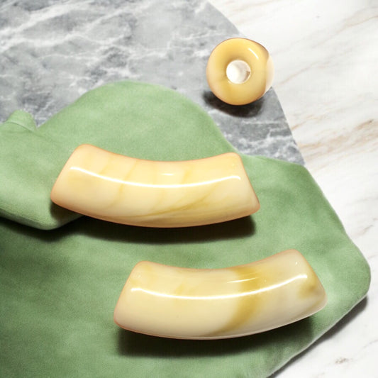 A Kalite Akrilik 11.2x34.8mm- Ebruli Krem