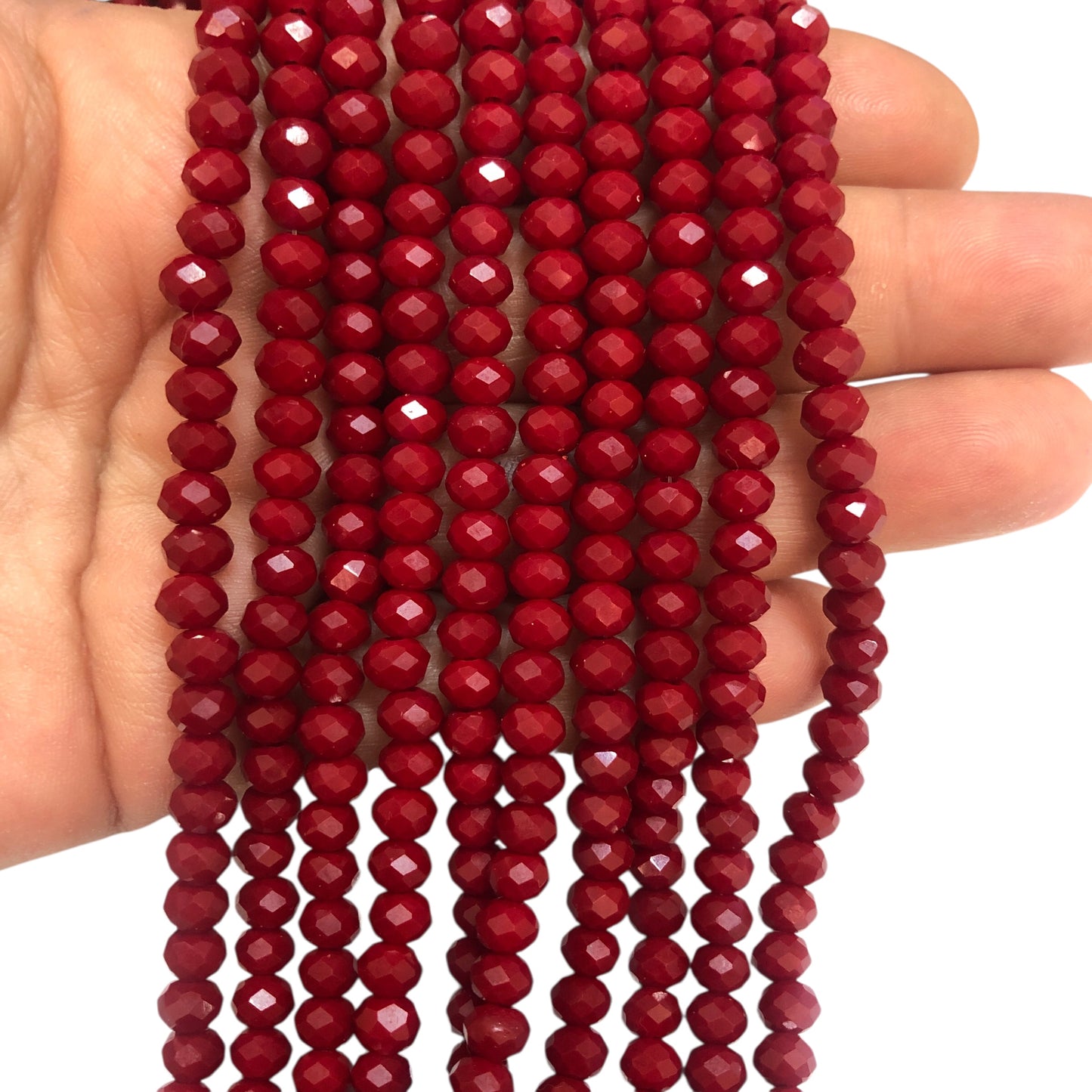 Chinese Crystal 6mm - 11 - Shiny Claret Red