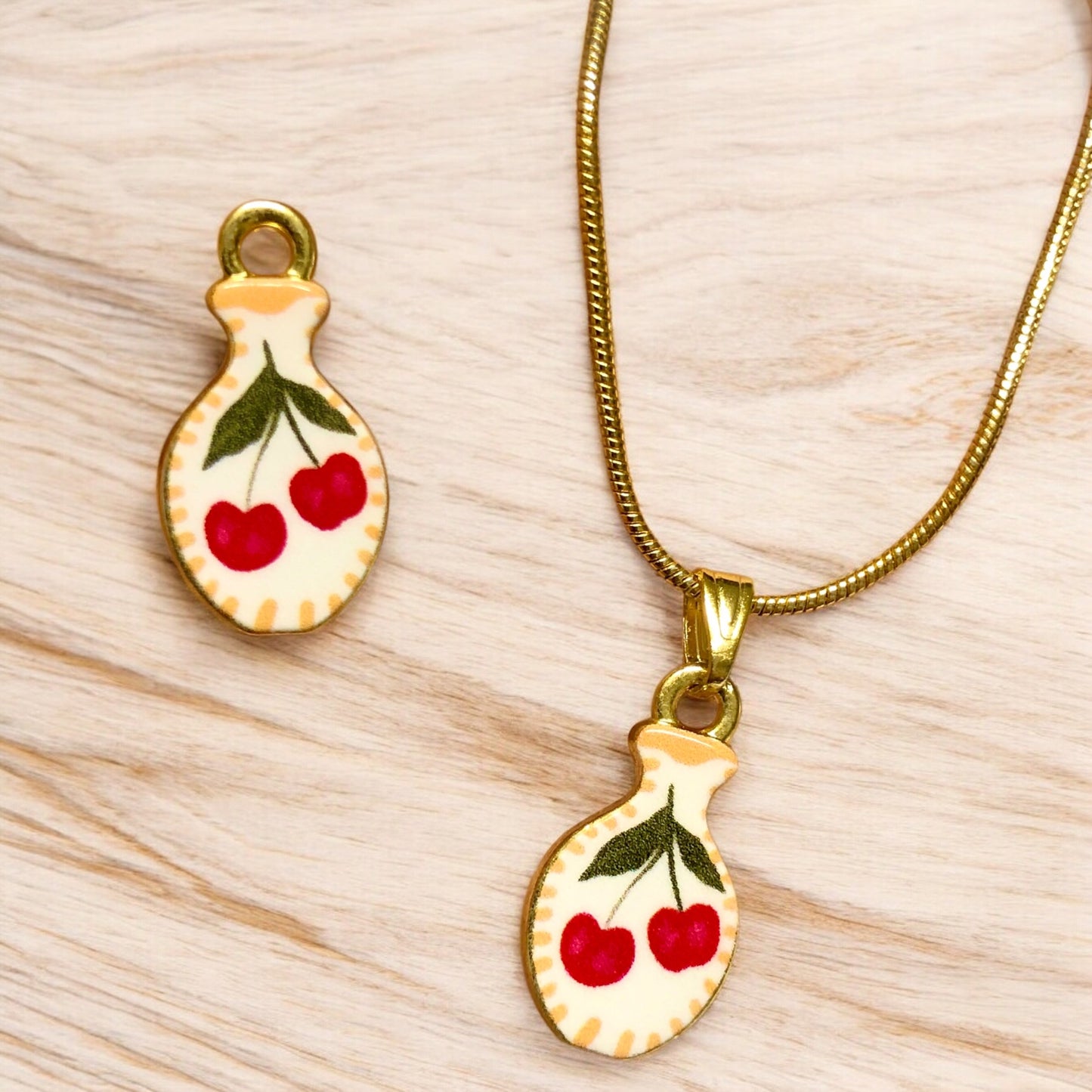 Gold Plated Zircon Stone T Lock -1