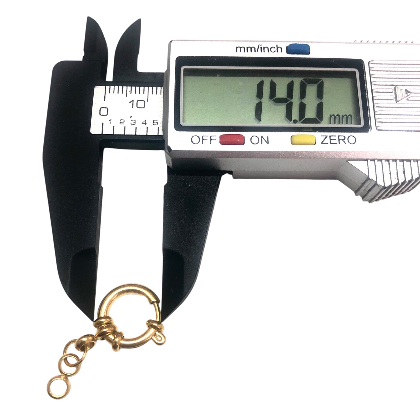 Sarı Çelik Fermuar Kilt 14mm