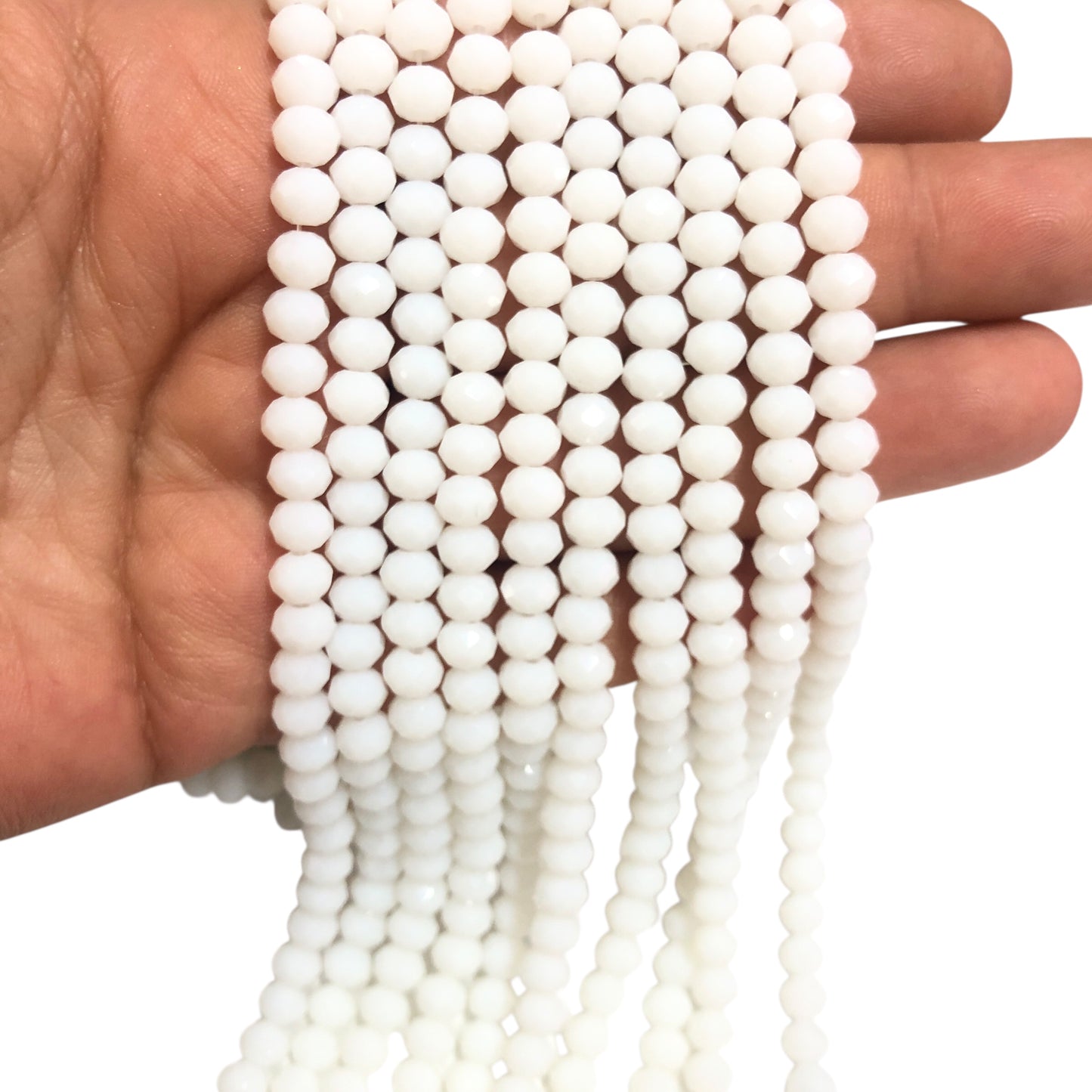 Çin Kristali 6mm - 6096 Opak Beyaz