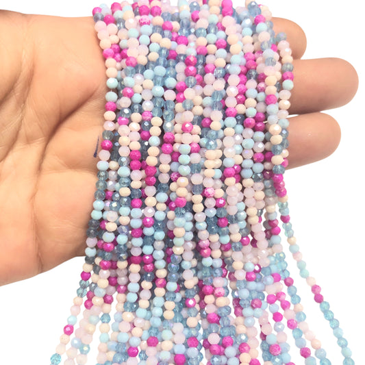 Kristal Boncuk, Mix Çin Kristali-3mm-82