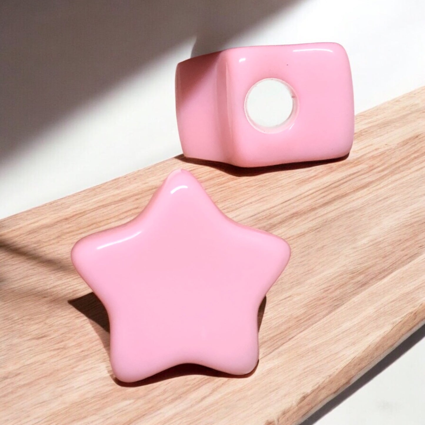 Akrilik Yıldız- 22 mm - Pembe