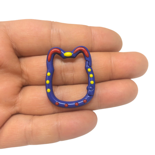 Mineli Kedi Anahtarlık Aparatı -1 - Saks Mavi