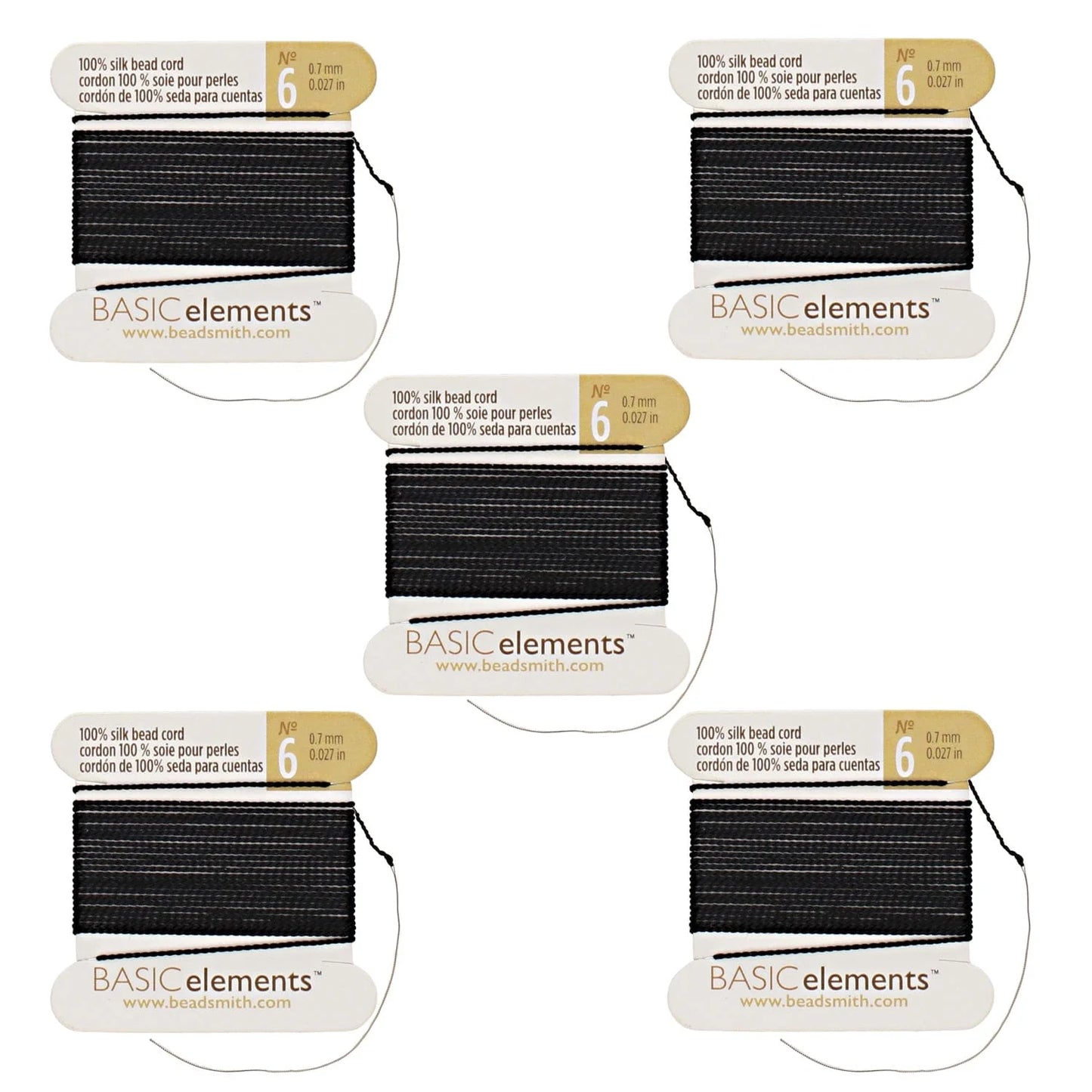 İpek İp -İğneli -Siyah 6No