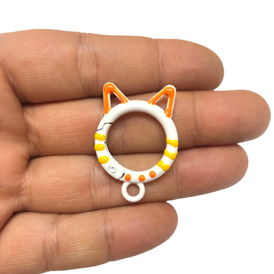 Mineli Kedi Anahtarlık Aparatı -2 - Beyaz