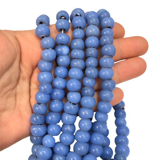 Yuvarlak Cam Ocak Boncuğu - Leylak