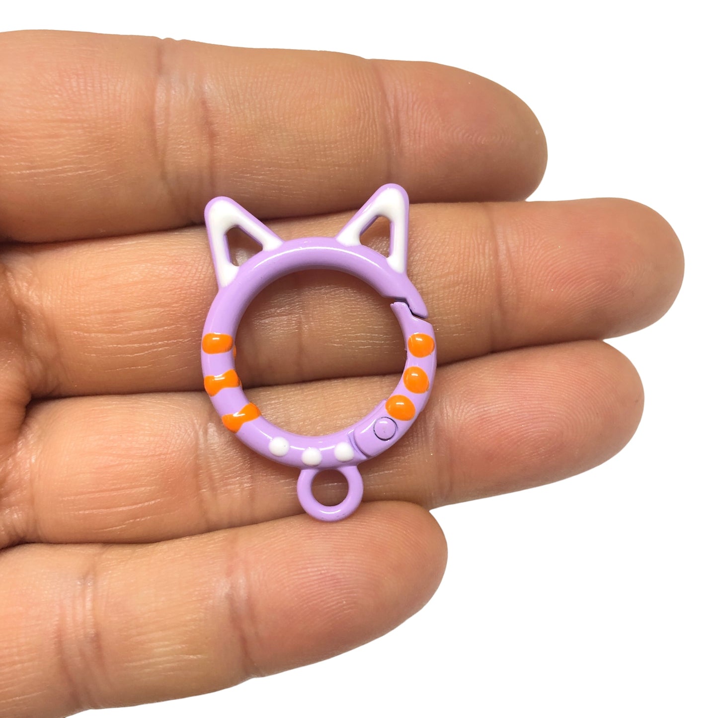 Mineli Kedi Anahtarlık Aparatı -2 - Lila