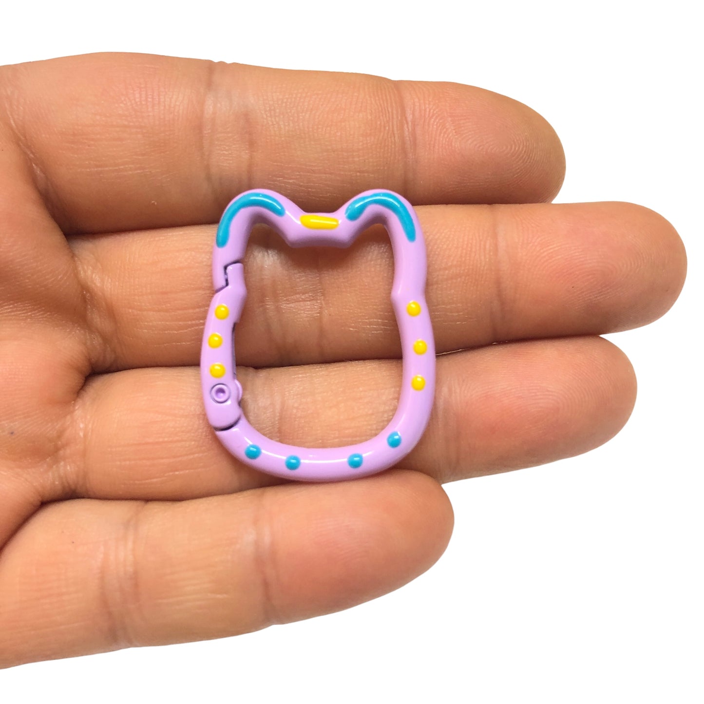 Mineli Kedi Anahtarlık Aparatı -1  -Lila