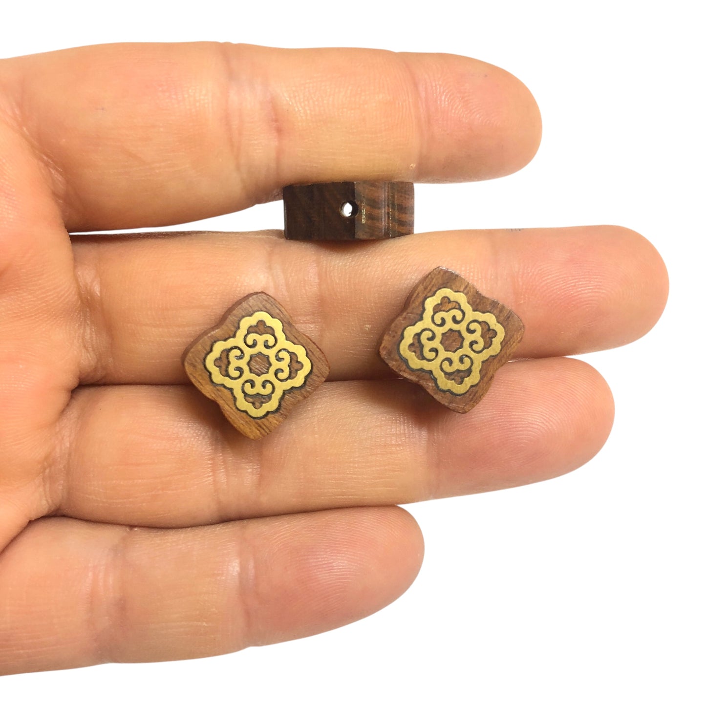 Esmer Venge Üzeri Pirinç Kakma Aparat  - 1 Yonca Model