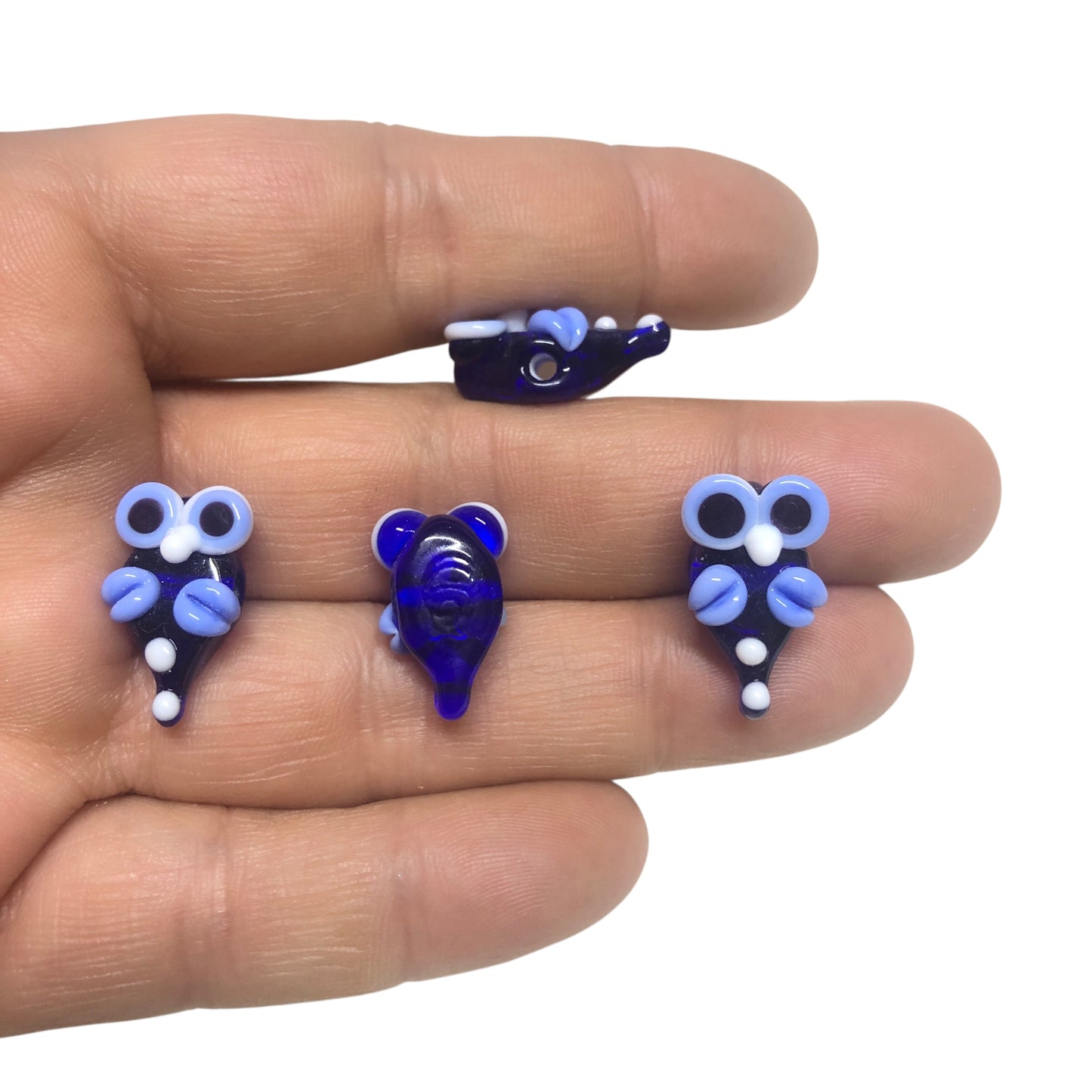 Murano Cam  Cobalt Baykuş