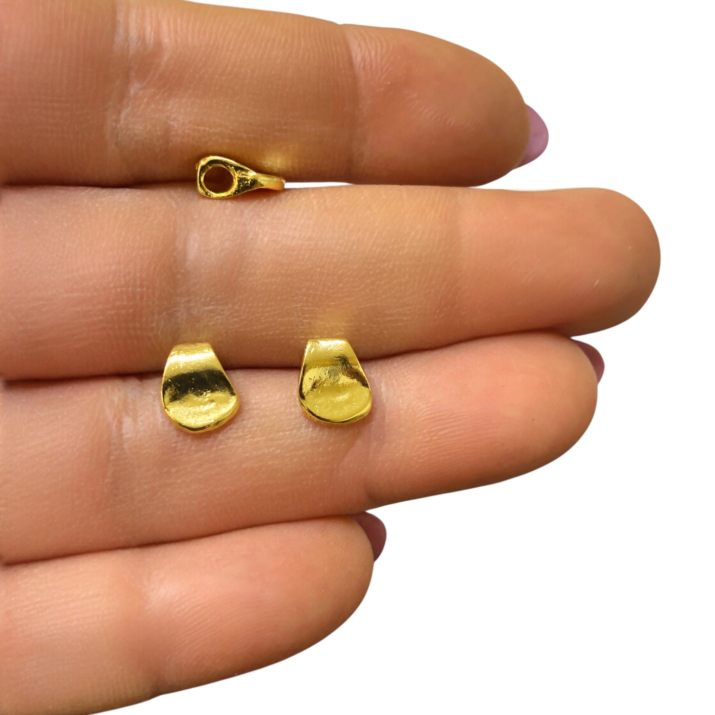 Shiny Gold Plated Circle Spacer