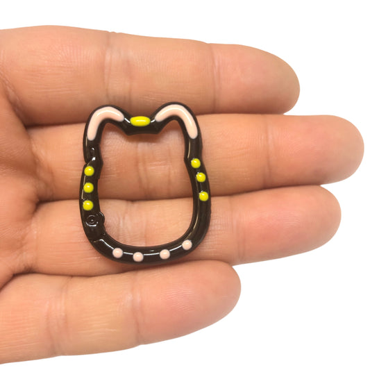 Mineli Kedi Anahtarlık Aparatı -1 - Siyah