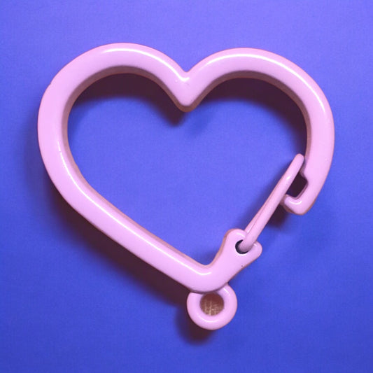 Mineli Kalp Anahtarlık Aparatı - Lila