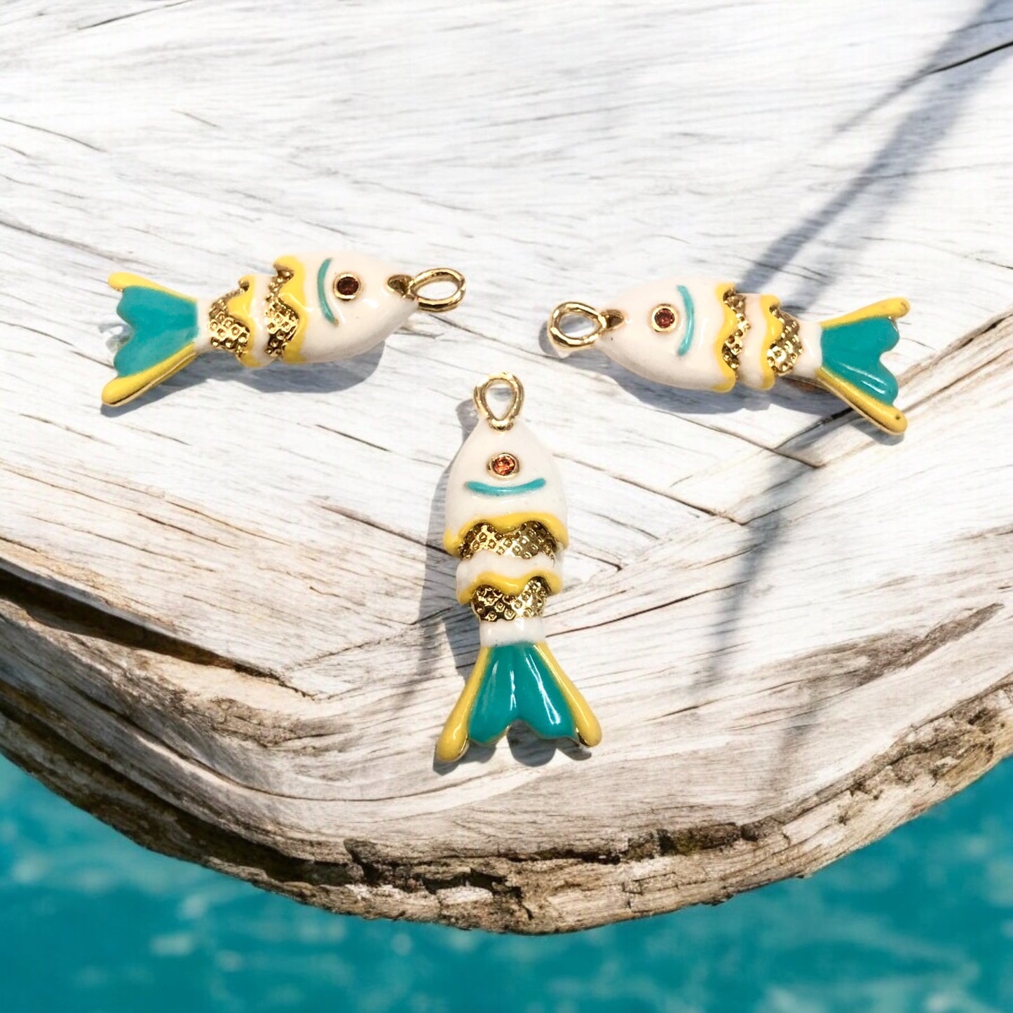 Altın Kaplama Hareketli Balık Küçük Boy -3