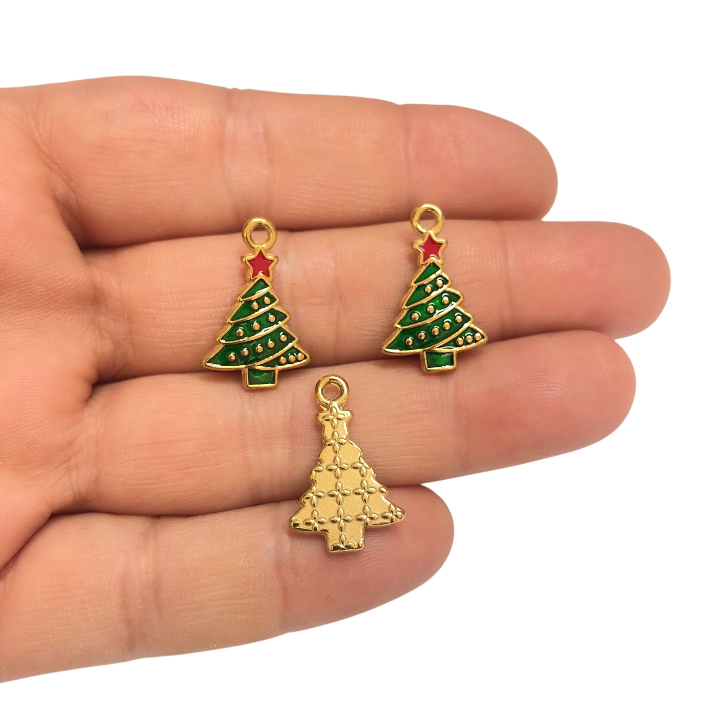 Sarı Çelik Yılbaşı  Aparatı - Çam Ağacı