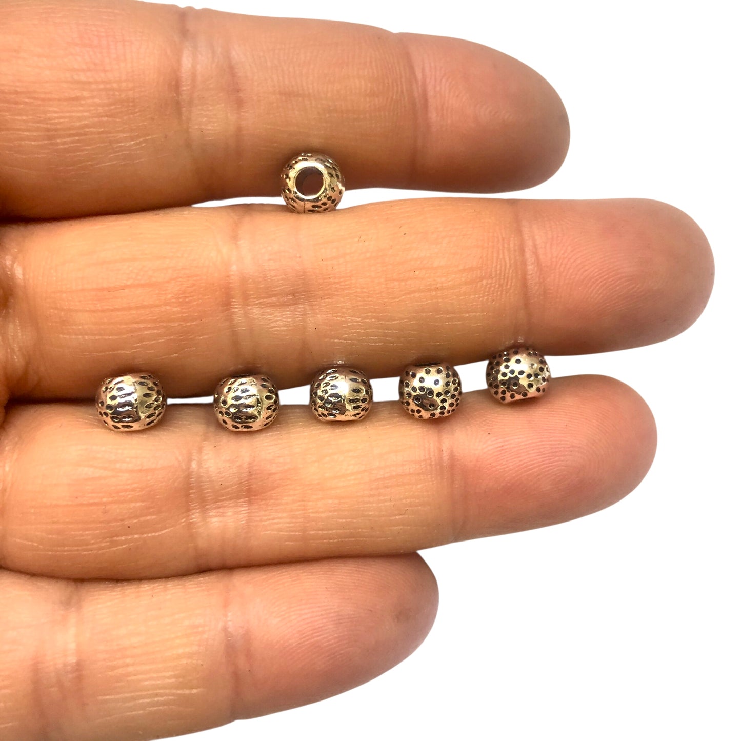 Zamak - 314 - 6x5 mm  Noktalı Desenli Ara Aparat