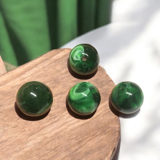 A Kalite Akrilik 18mm Top- Ebruli Yeşil