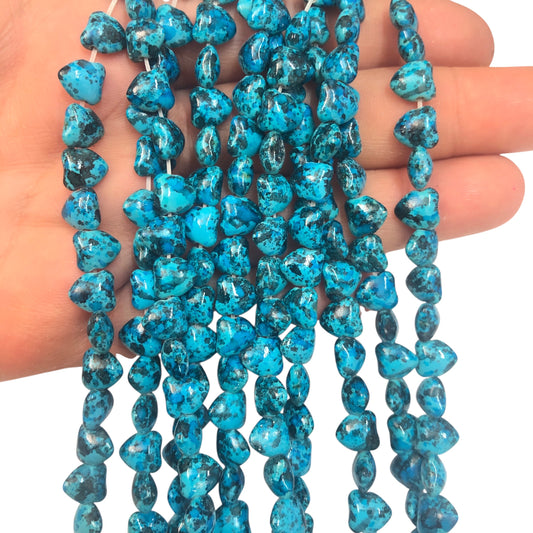 Turkuaz Havlit Kalp Yan Delikli- Turkuaz Mix