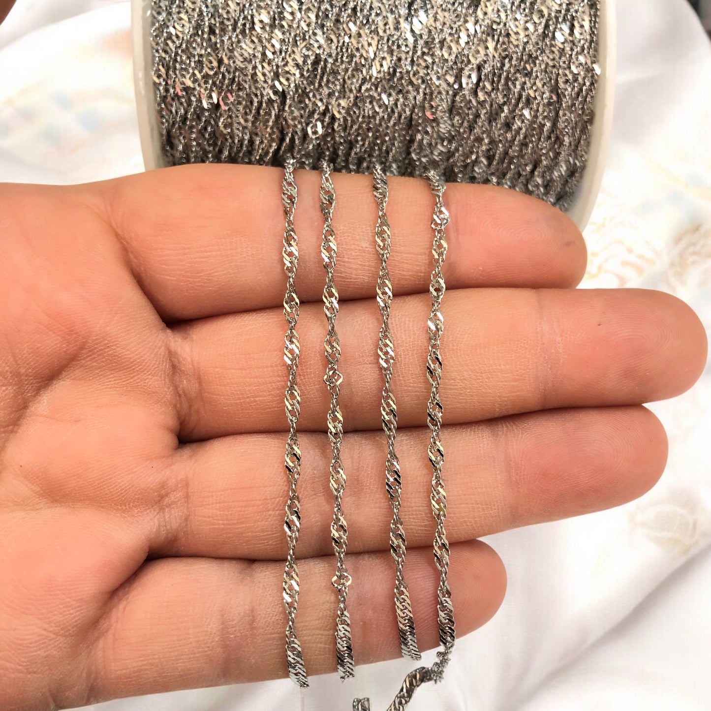 Çelik 2,5mm İspanyol Zincir