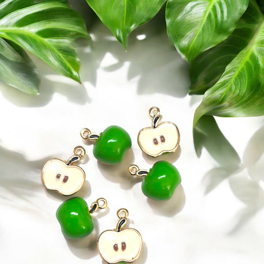 Vergoldeter Emaille-Erdbeer-Schüttelaufsatz – Neongrün