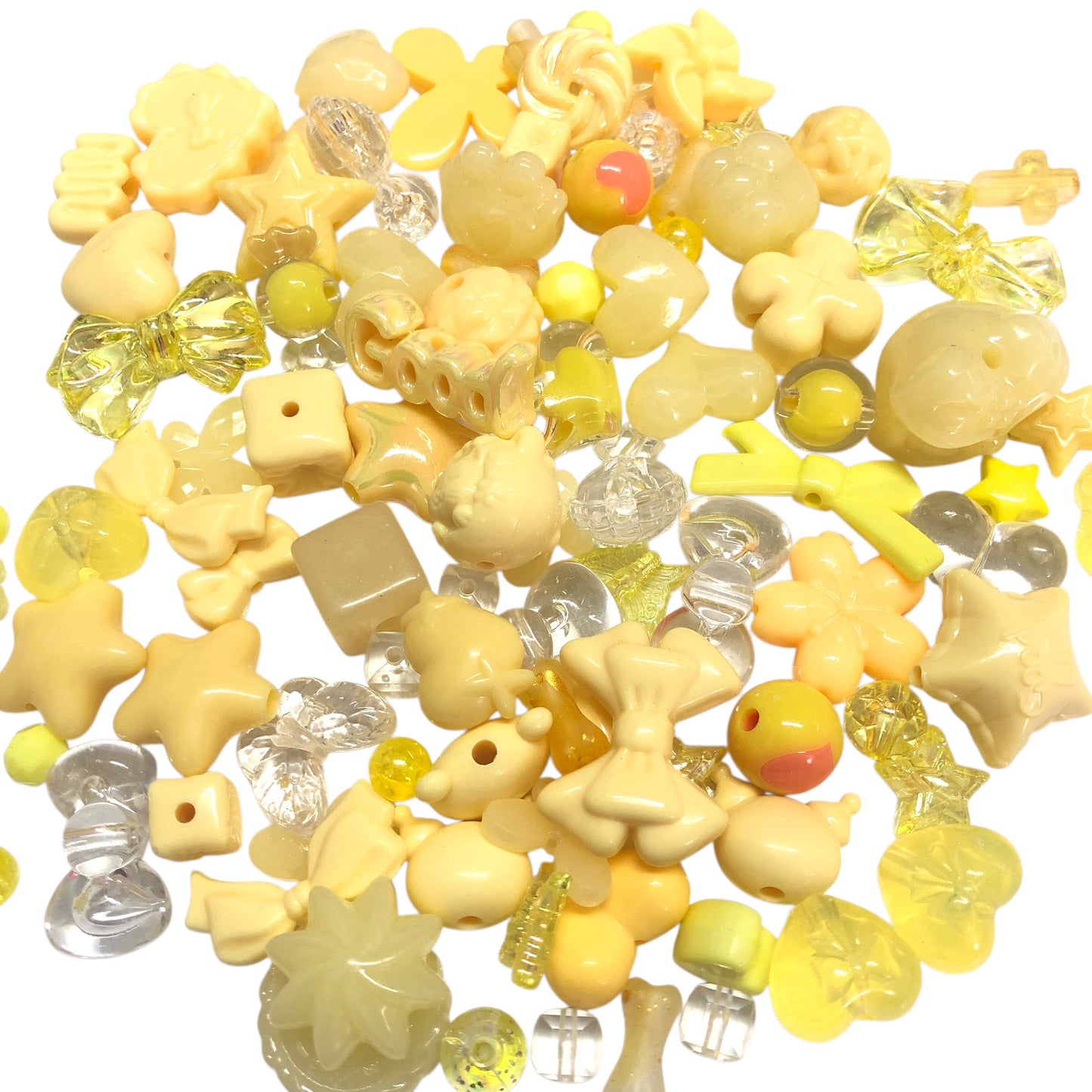 Akrilik Boncuk- Karışık Renkli  Sarı Mix