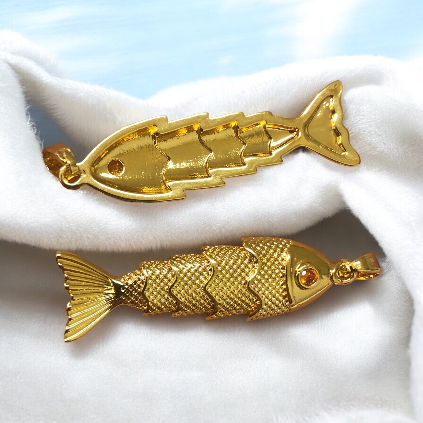 Altın Kaplama  Yarım Balık  Büyük Boy