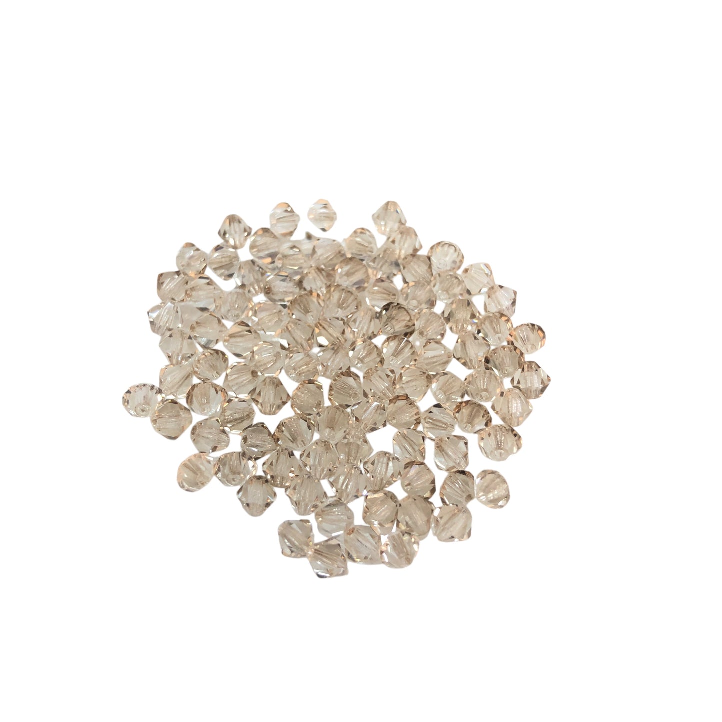 Swarovski 4mm Piramit (Bicone )  Şeffaf Açık Duman Rengi- 007