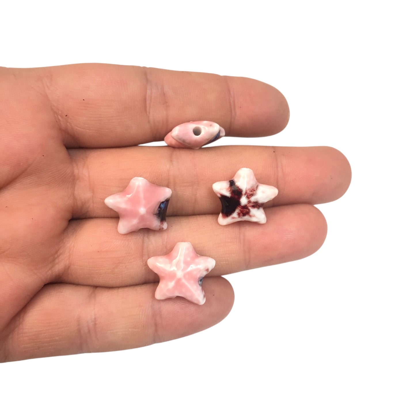 Seramik Yıldız  Orta Boy  - Pembe