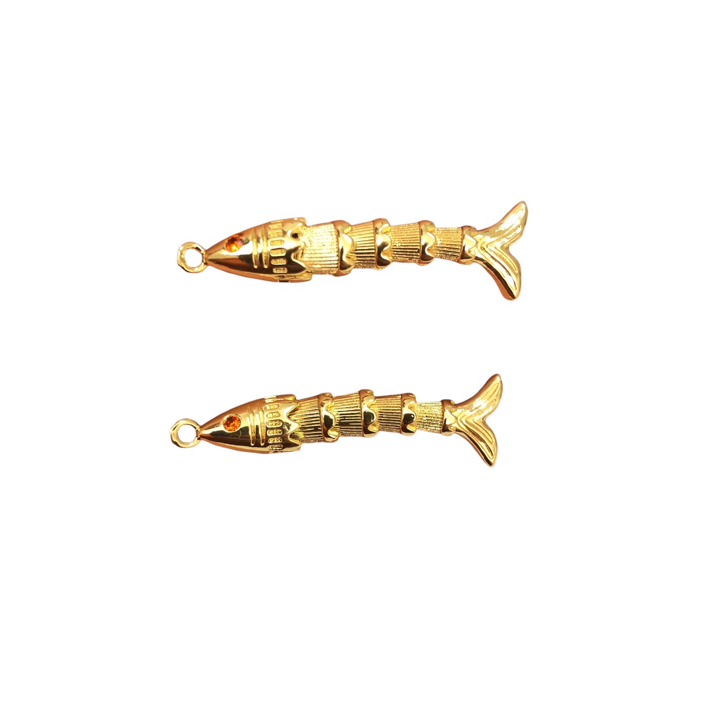 Altın Kaplama Hareketli Balık Büyük Boy -2