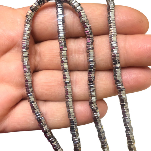 5x1 mm Somun Hematit - Gümüş